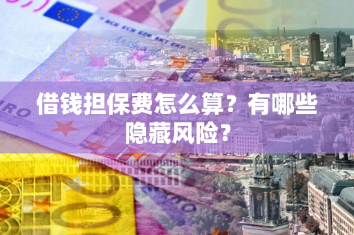 武汉借钱担保费怎么算？有哪些隐藏风险？