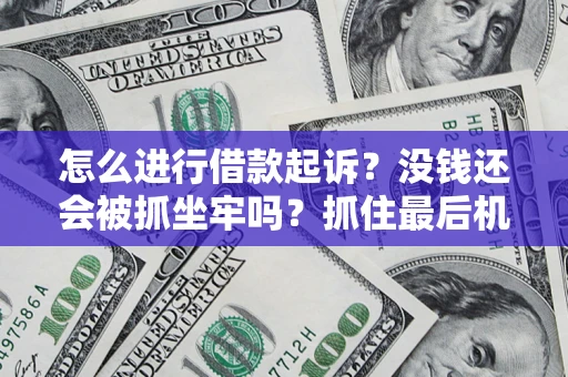 武汉怎么进行借款起诉？没钱还会被抓坐牢吗？抓住最后机会！