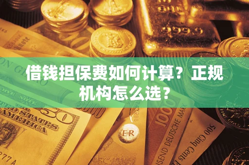 武汉借钱担保费如何计算？正规机构怎么选？
