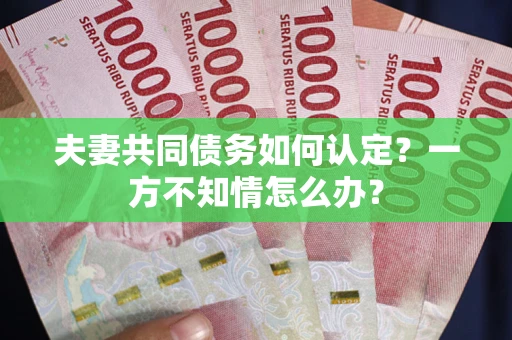 武汉夫妻共同债务如何认定？一方不知情怎么办？