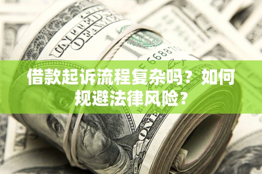 武汉借款起诉流程复杂吗？如何规避法律风险？