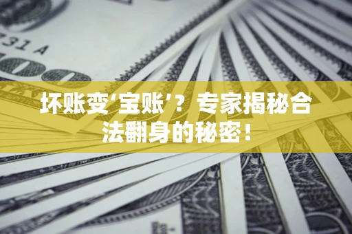 武汉坏账变‘宝账’？专家揭秘合法翻身的秘密！