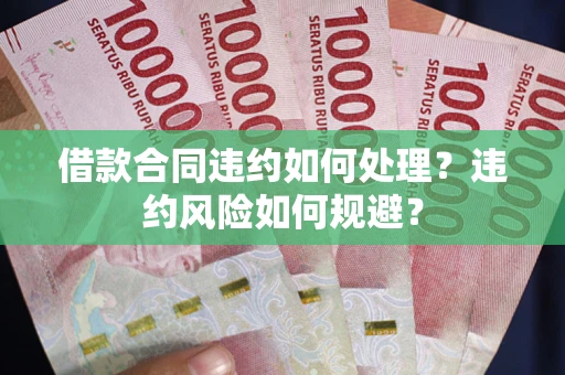 武汉借款合同违约如何处理？违约风险如何规避？