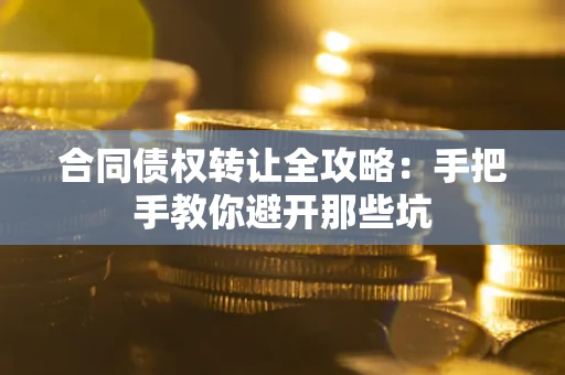 武汉合同债权转让全攻略：手把手教你避开那些坑