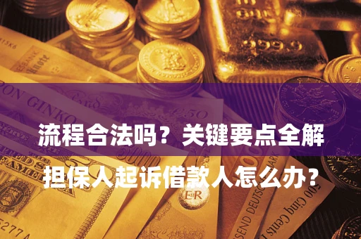 武汉

担保人起诉借款人怎么办？流程合法吗？关键要点全解析