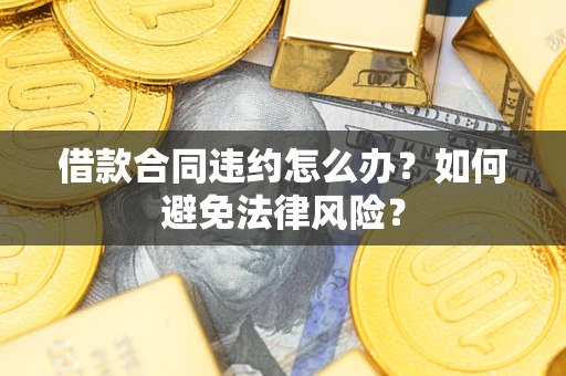 武汉借款合同违约怎么办？如何避免法律风险？